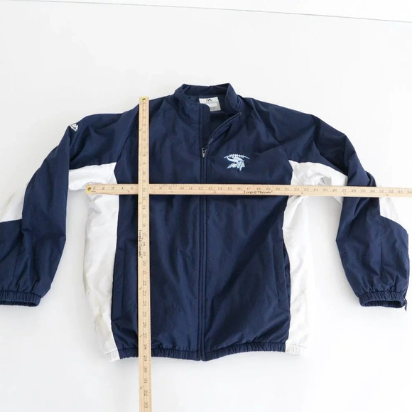 Majestic Minnesota Vikings Navy  & White Fleece Liner Zip-Up Jacket - Picture 4 of 12